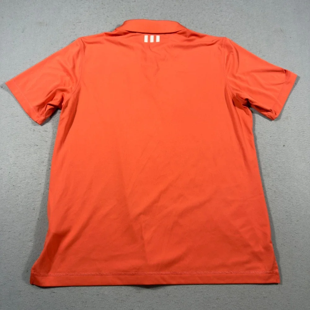 Adidas Puremotion Mens Orange Golf Polo Shirt The Links Lighthouse Sound Large